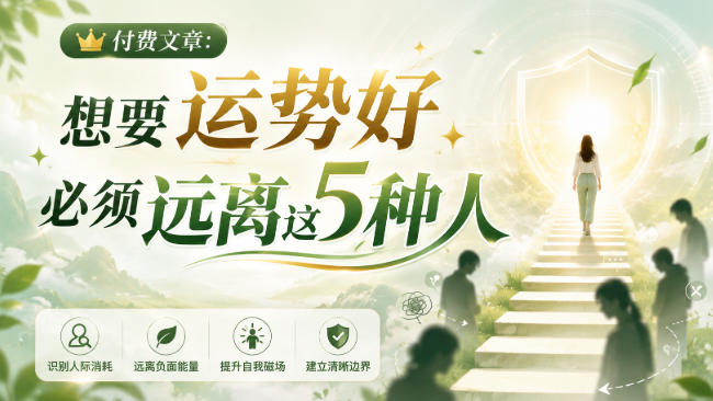 付费文章:想要运势好,必须远离这5种人-橙心云网创
