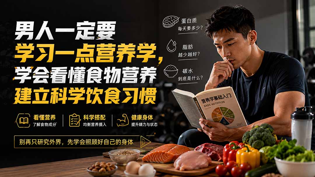 付费文章:男人一定要学习一点营养学,学会看懂食物营养建立科学饮食习惯-橙心云网创