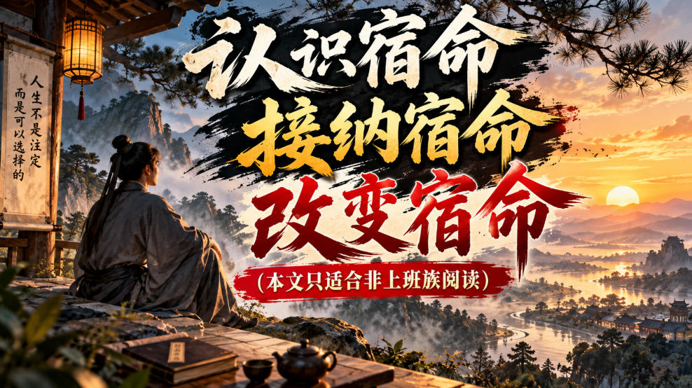 某公众号付费文章:认识宿命,接纳宿命,改变宿命(本文只适合非上班族阅读)-橙心云网创