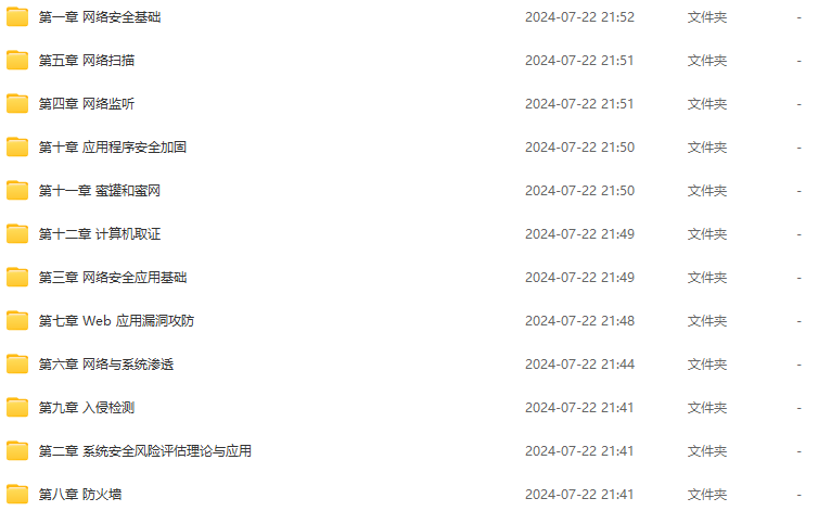 网络安全课程视频（2020超清无资料）