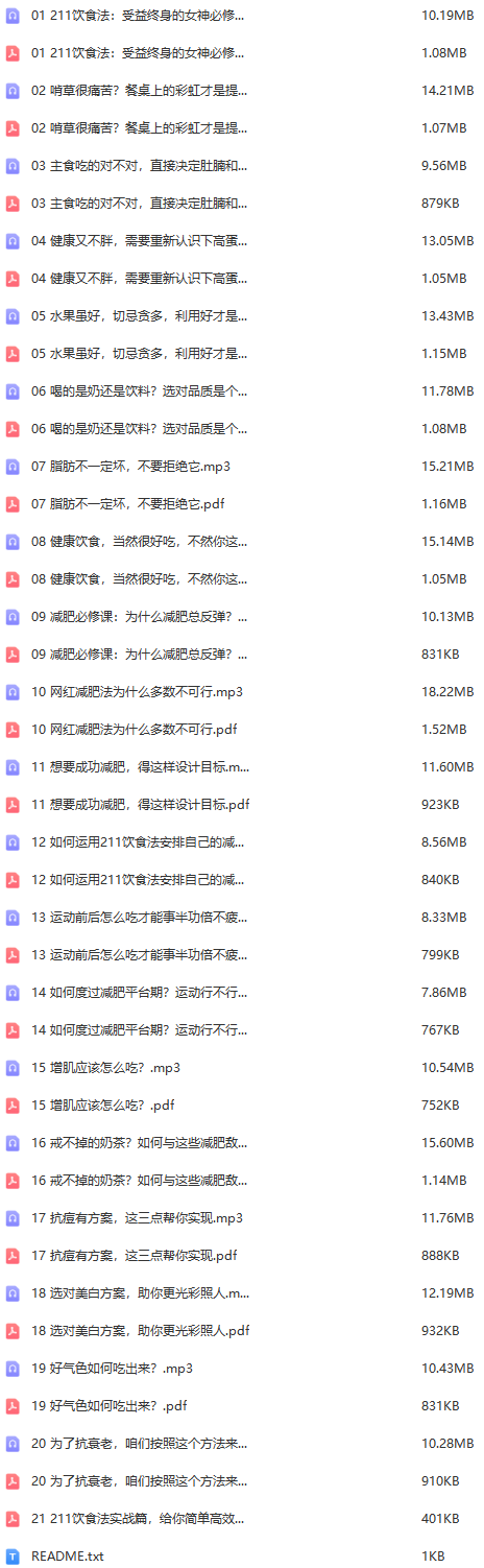 21讲教你吃出健康 调养身心